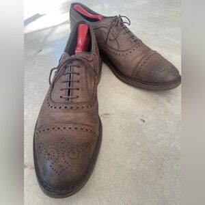 Allen Edmonds STRANDMOK Nubuck Cap-Toe Oxfords 10D
